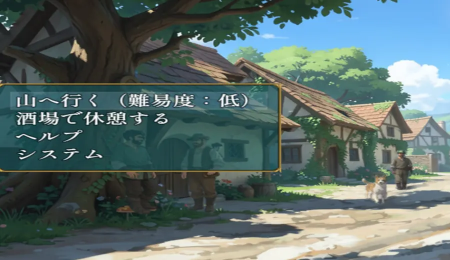 姫騎士セラヴィス城镇探索界面与任务路线选择